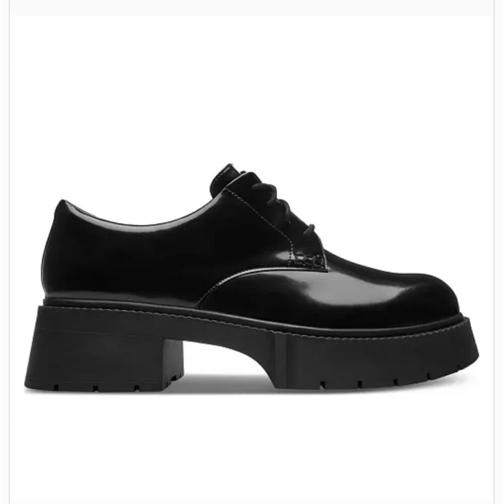 Coach Lyla Platform Derby Black Leather Oxford NEW NWOB Women's Size 10 - Picture 3 of 14